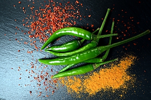 Grüne Rawit (capsicum annuum)