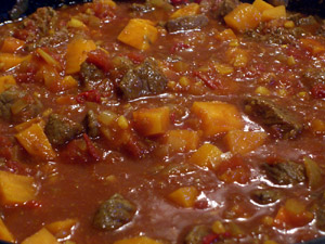 Curry vom Emu oder Strauß