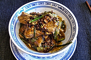 Gebrühtes Rindfleisch