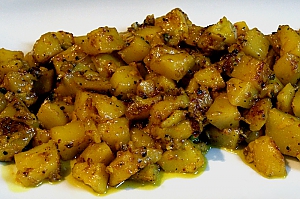 Kartoffeln mit schwarzem Pfeffer