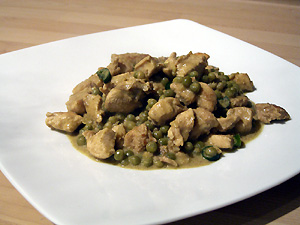 Grünes Curryhuhn