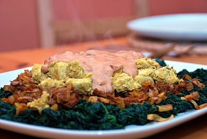 Huhn in Erdnusssauce