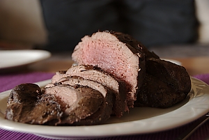Springbock mit Honig-Zitronensauce